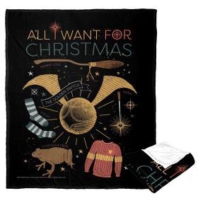 Harry Potter Silk Touch Throw Blanket, 50" x 60", All I Want For Christmas Harry Potter Silk Touch Throw Blanket, 50" x 60", All I Want For Christmas